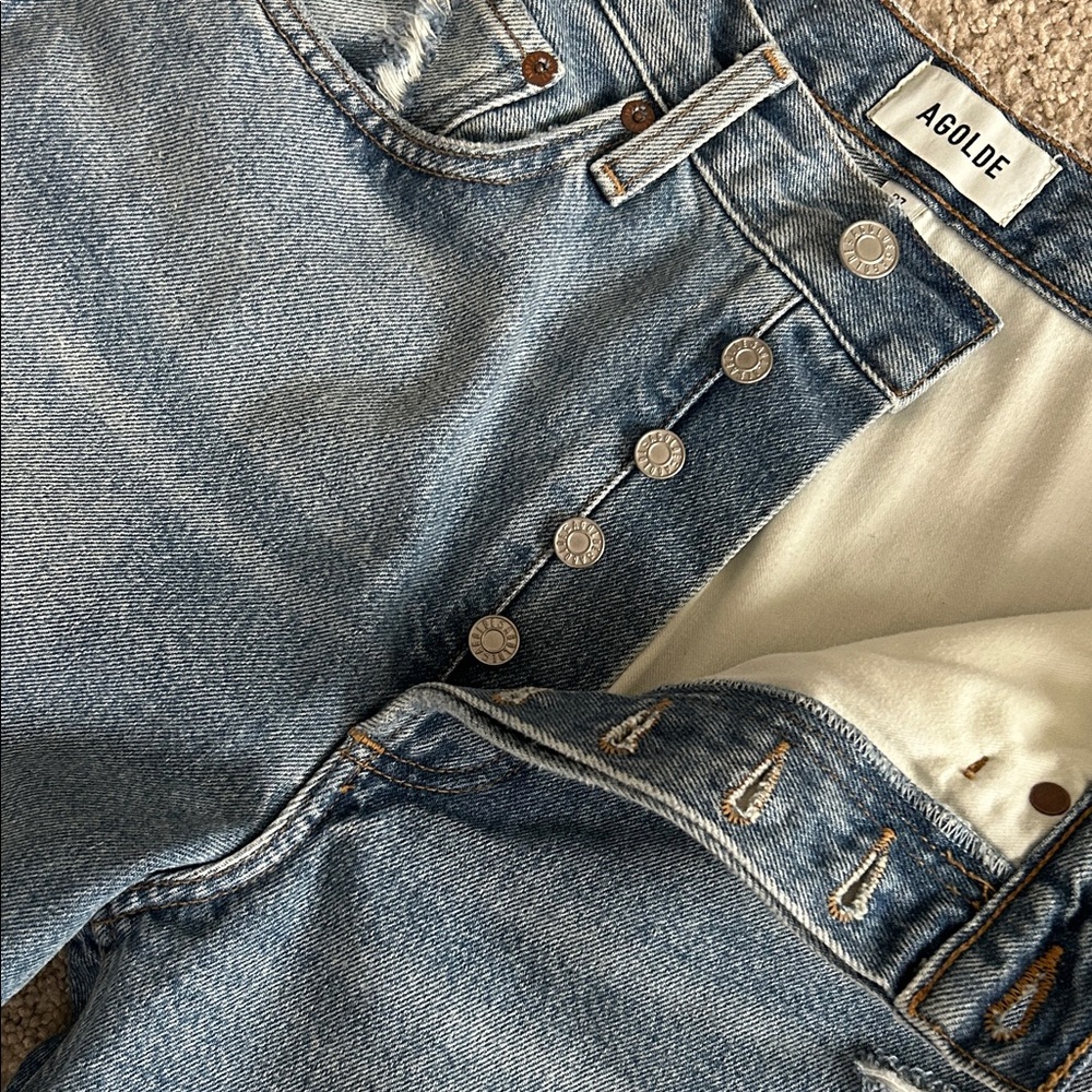 NWT AGOLDE Amryn Boyfriend Jeans in Release. Size 27. - Picture 14 of 16